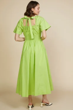 SKIES ARE BLUE Andrea Poplin Midi Dress* Midi Dresses