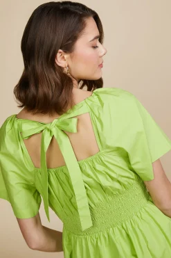 SKIES ARE BLUE Andrea Poplin Midi Dress* Midi Dresses