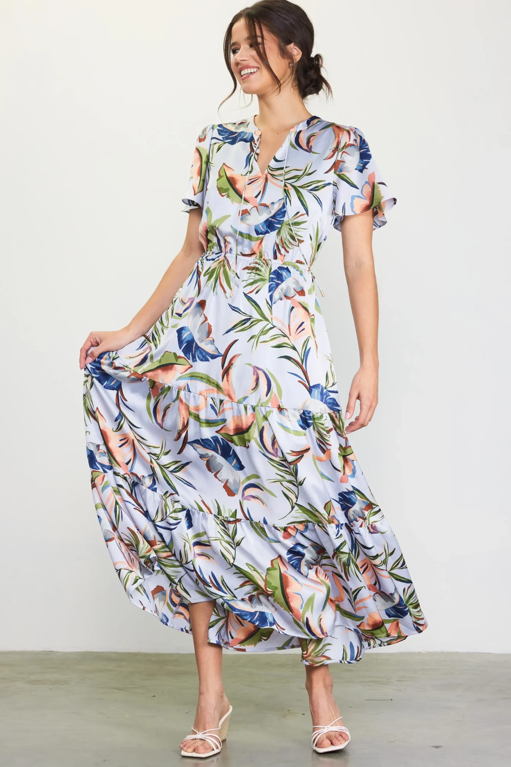 SKIES ARE BLUE Bianca Floral Spring Maxi Dress* Maxi Dresses
