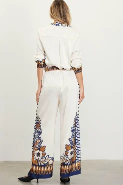 SKIES ARE BLUE Blythe Floral Print Relaxed Pants* Pants