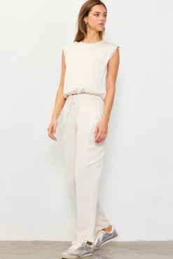 SKIES ARE BLUE Bubble Hem Muscle Tank* Sleeveless Tops