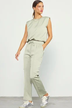 SKIES ARE BLUE Bubble Hem Muscle Tank* Sleeveless Tops