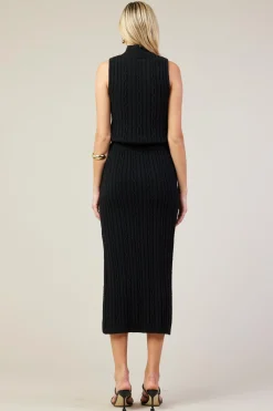 SKIES ARE BLUE Cable Knit Midi Skirt* Skirts