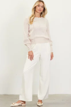 SKIES ARE BLUE Cable Knit Sweater* Sweaters