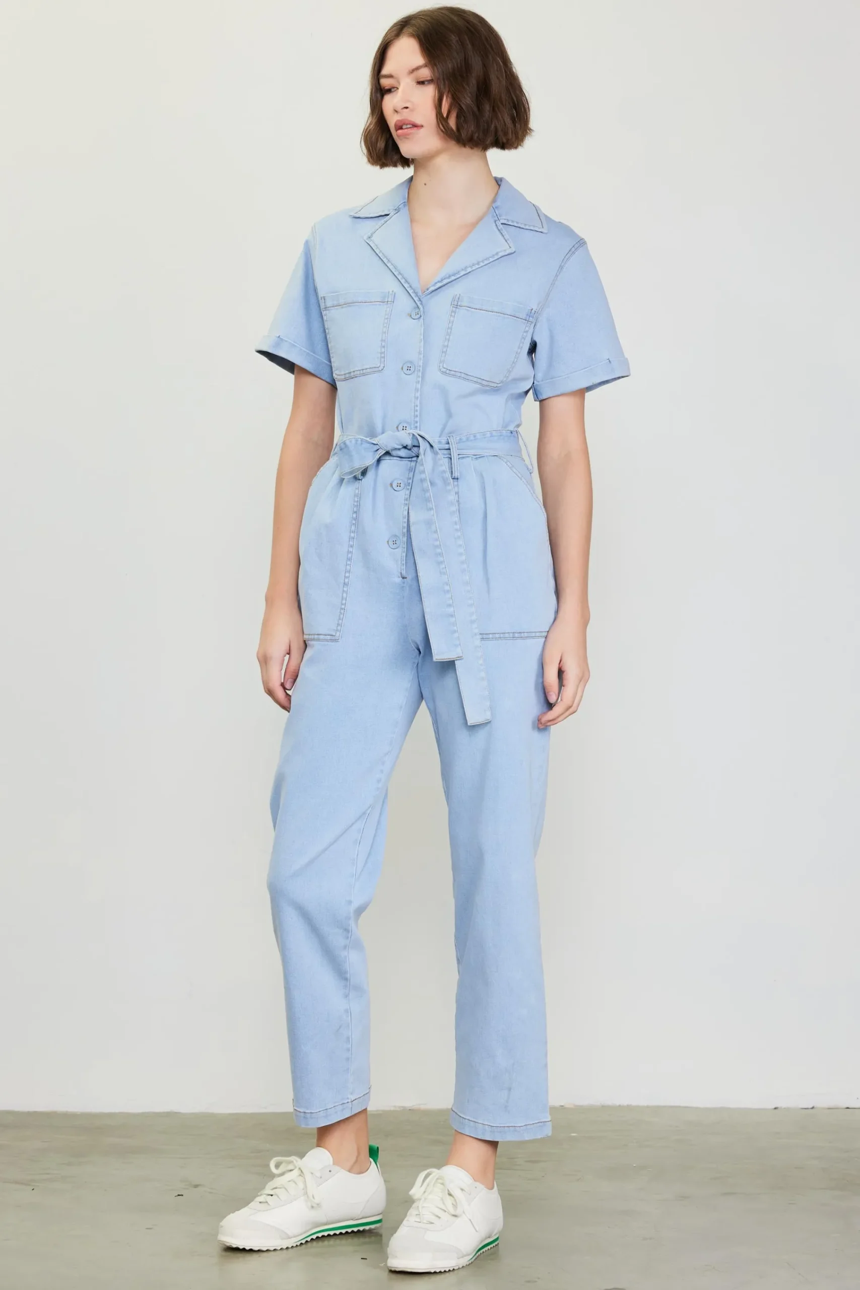 SKIES ARE BLUE Washed Utility Jumpsuit* Jumpsuits
