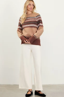 SKIES ARE BLUE Clarke Fair Isle Sweater* Sweaters