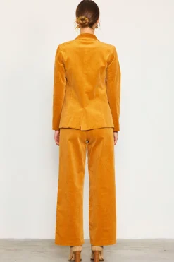 SKIES ARE BLUE Corduroy Double Breasted Blazer* Blazers