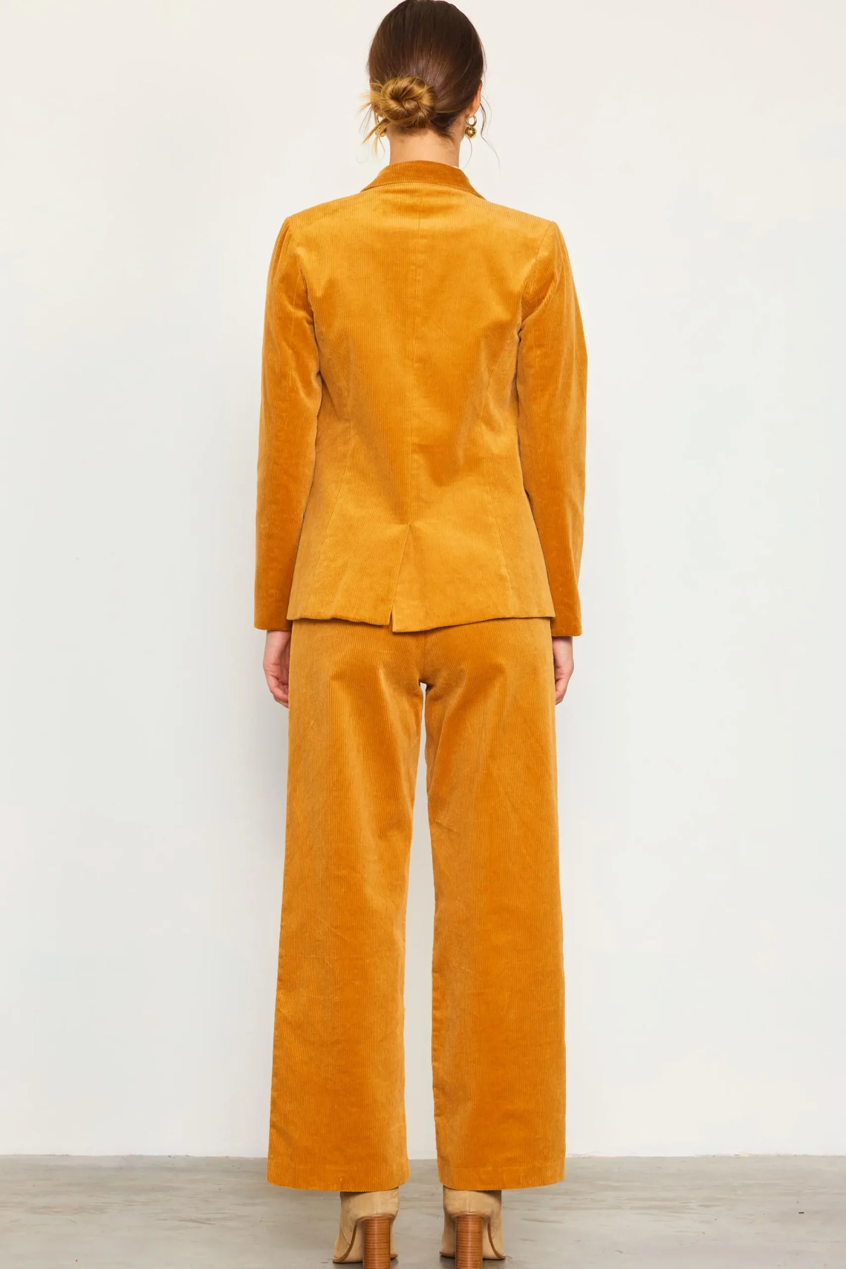 SKIES ARE BLUE Corduroy Double Breasted Blazer* Blazers