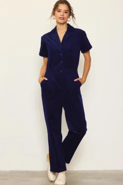 SKIES ARE BLUE Corduroy Utility Jumpsuit* Jumpsuits