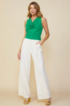 SKIES ARE BLUE Cowl Neck Sleeveless Top* Sleeveless Tops