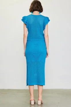 SKIES ARE BLUE Crochet Midi Skirt* Skirts