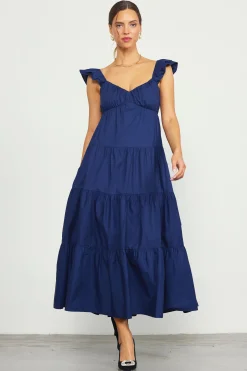 SKIES ARE BLUE Diana Poplin Maxi Dress* Maxi Dresses