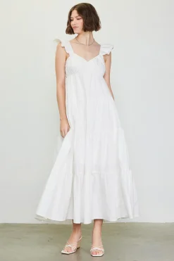 SKIES ARE BLUE Diana Poplin Maxi Dress* Maxi Dresses