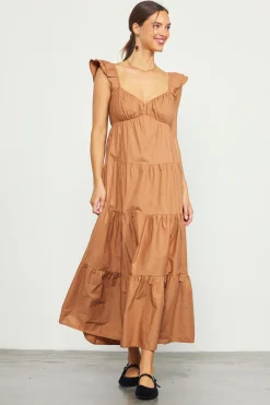 SKIES ARE BLUE Diana Poplin Maxi Dress* Maxi Dresses