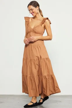 SKIES ARE BLUE Diana Poplin Maxi Dress* Maxi Dresses