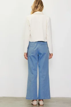 SKIES ARE BLUE Double Breasted Crop Blazer* Blazers