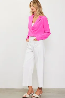 SKIES ARE BLUE Double Breasted Crop Blazer* Blazers