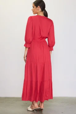 SKIES ARE BLUE Emery Ruffle Tiered Maxi Dress* Maxi Dresses