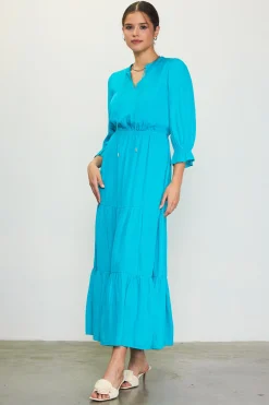 SKIES ARE BLUE Emery Ruffle Tiered Maxi Dress* Maxi Dresses