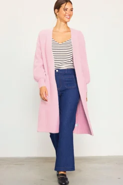 SKIES ARE BLUE Fuzzy Longsleeve Cardigan* Outerwear|Sweaters