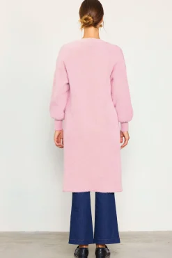 SKIES ARE BLUE Fuzzy Longsleeve Cardigan* Outerwear|Sweaters