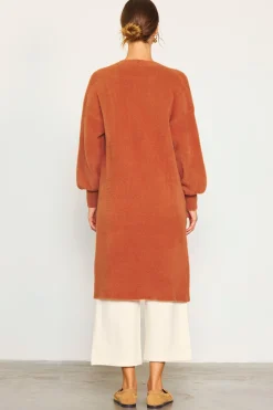 SKIES ARE BLUE Fuzzy Longsleeve Cardigan* Outerwear|Sweaters