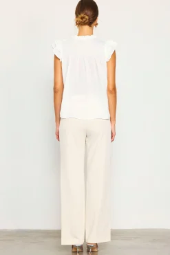 SKIES ARE BLUE Gwynne Ruffle Short Sleeve Top* Sleeveless Tops|Short Sleeve Tops