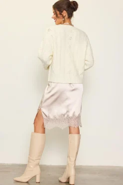 SKIES ARE BLUE Jewel Button Detail Cardigan* Outerwear|Sweaters