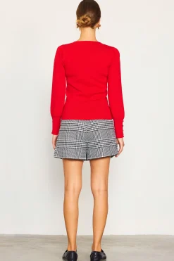 SKIES ARE BLUE Jewel Detail Longsleeve Sweater* Sweaters