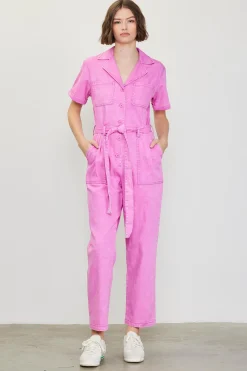 SKIES ARE BLUE Kendall Washed Utility Jumpsuit* Jumpsuits