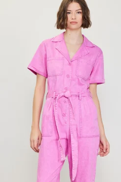 SKIES ARE BLUE Kendall Washed Utility Jumpsuit* Jumpsuits