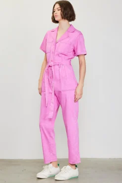 SKIES ARE BLUE Kendall Washed Utility Jumpsuit* Jumpsuits