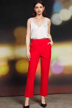 SKIES ARE BLUE Knit Pintuck Trouser* Pants