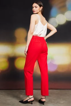 SKIES ARE BLUE Knit Pintuck Trouser* Pants