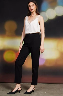 SKIES ARE BLUE Knit Pintuck Trouser* Pants