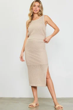 SKIES ARE BLUE Knit Sleeveless Top* Sleeveless Tops