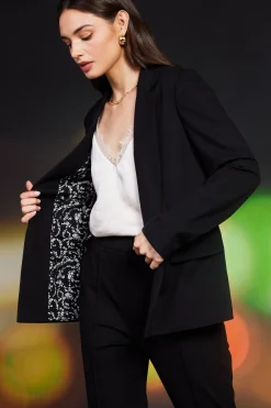 SKIES ARE BLUE Knit Tailored Blazer* Blazers