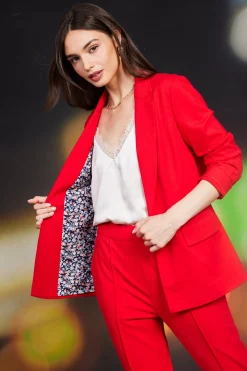 SKIES ARE BLUE Knit Tailored Blazer* Blazers