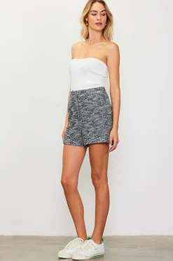 SKIES ARE BLUE Knit Tweed Shorts* Shorts