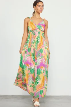 SKIES ARE BLUE Leilani Floral Print Maxi Dress* Maxi Dresses