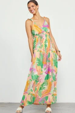 SKIES ARE BLUE Leilani Floral Print Maxi Dress* Maxi Dresses