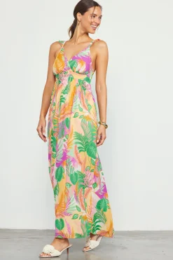 SKIES ARE BLUE Leilani Floral Print Maxi Dress* Maxi Dresses