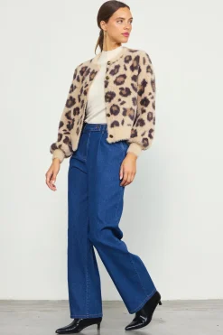 SKIES ARE BLUE Fuzzy Cardigan* Outerwear