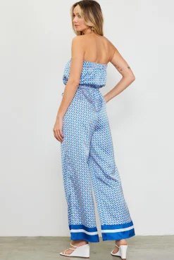 SKIES ARE BLUE Livia Bandana Print Jumpsuit* Jumpsuits