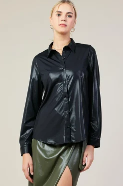 SKIES ARE BLUE Longsleeve Button Down Shirt* Blouses|Long Sleeve Tops