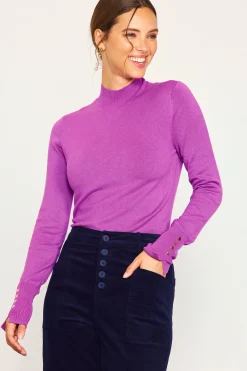 SKIES ARE BLUE Longsleeve Mock Neck Sweater* Long Sleeve Tops|Sweaters