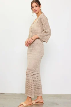 SKIES ARE BLUE Longsleeve Open Knit Cardigan* Long Sleeve Tops|Sweaters