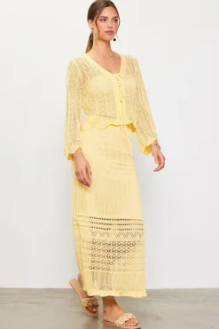 SKIES ARE BLUE Longsleeve Open Knit Cardigan* Long Sleeve Tops|Sweaters