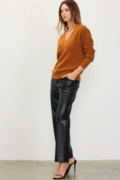 SKIES ARE BLUE Longsleeve V Neck Sweater* Long Sleeve Tops|Sweaters