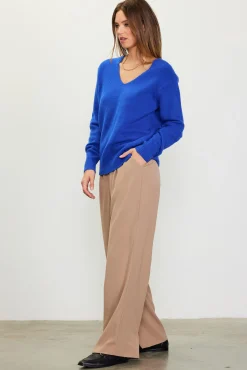 SKIES ARE BLUE Longsleeve V Neck Sweater* Long Sleeve Tops|Sweaters